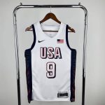 Maillot USA 9 HALIBURTON NBA Basket