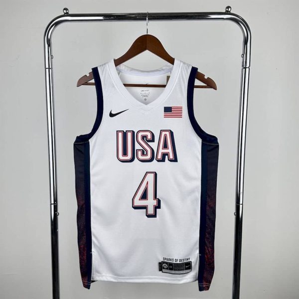 Maillot usa 4  curry nba basket