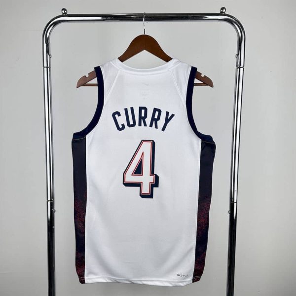 Maillot usa 4  curry nba basket