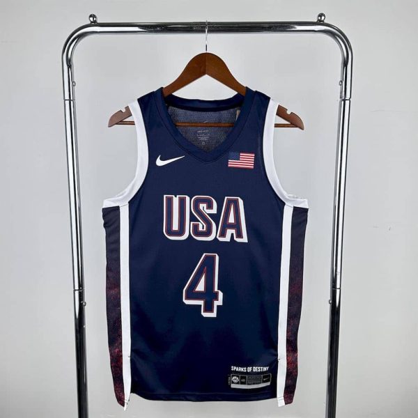 Maillot usa 4 curry nba basket