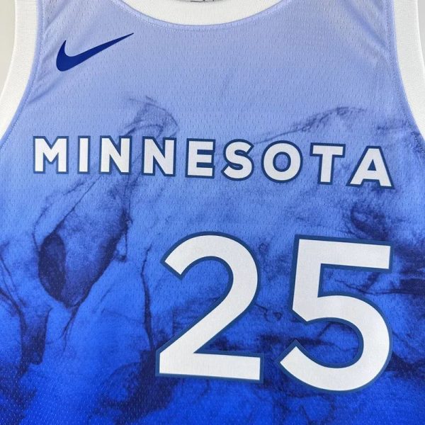 Maillot minnesota rose 25 towns nba basket