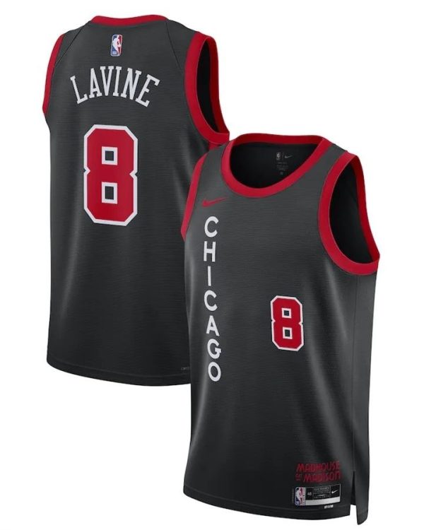 Maillot chicago bull lavine 8 nba basket 2023 2024