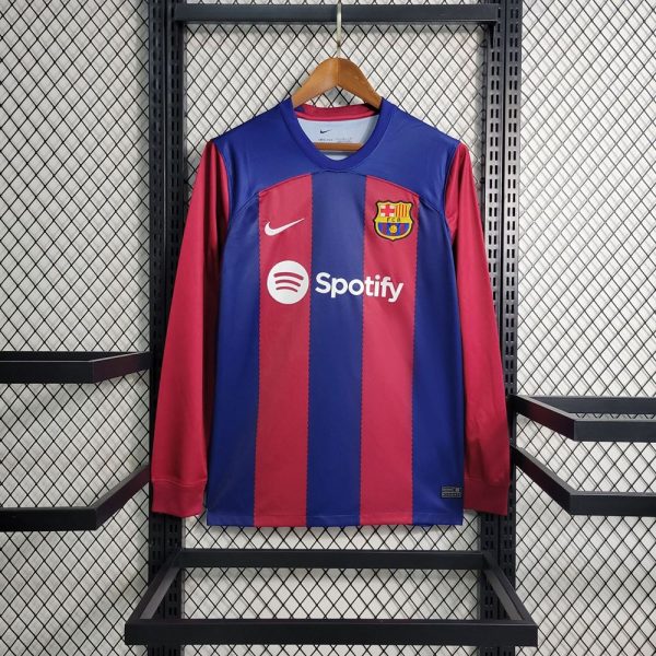 Fc barcelone  maillot 2023 2024 manches longues