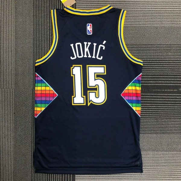 Maillot denver nuggets 15 jokic nba basket