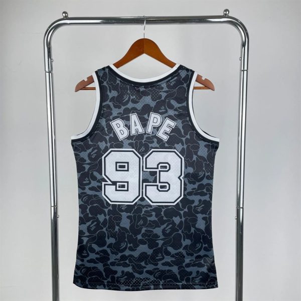 Maillot  bape brooklyn nets  93 bape  nba basket