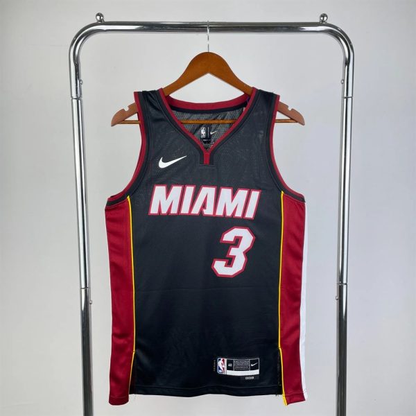 Maillot miami heat 3 wade nba basket