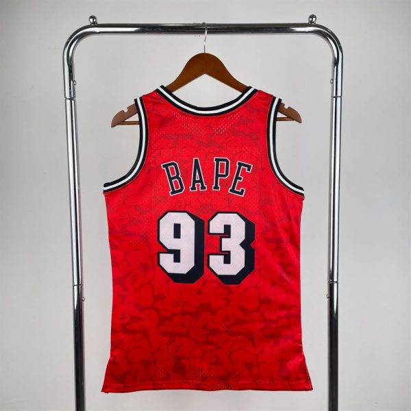 Maillot  bape chicago bull 93 bape  nba basket