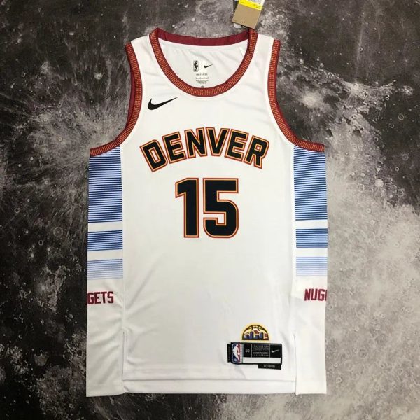 Maillot denver nuggets 15 jokic nba basket