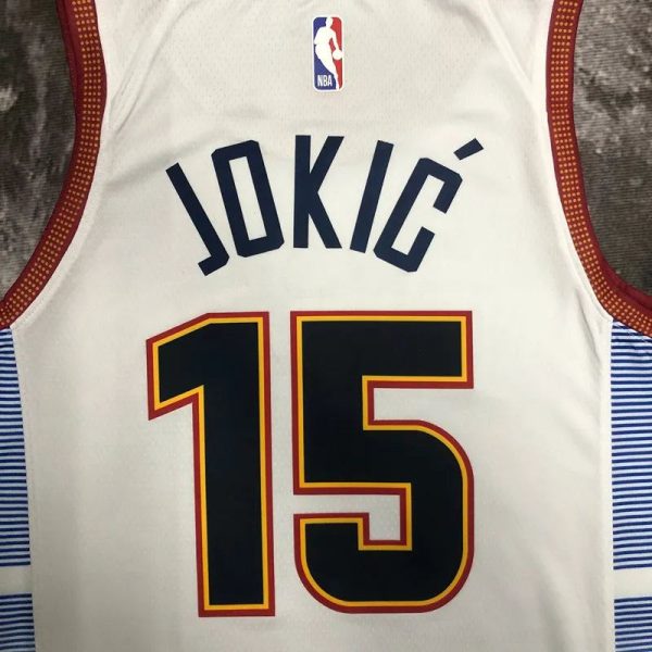 Maillot denver nuggets 15 jokic nba basket