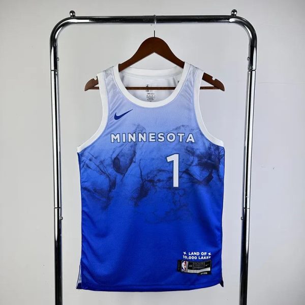 Maillot minnesota anderson 1 towns nba basket