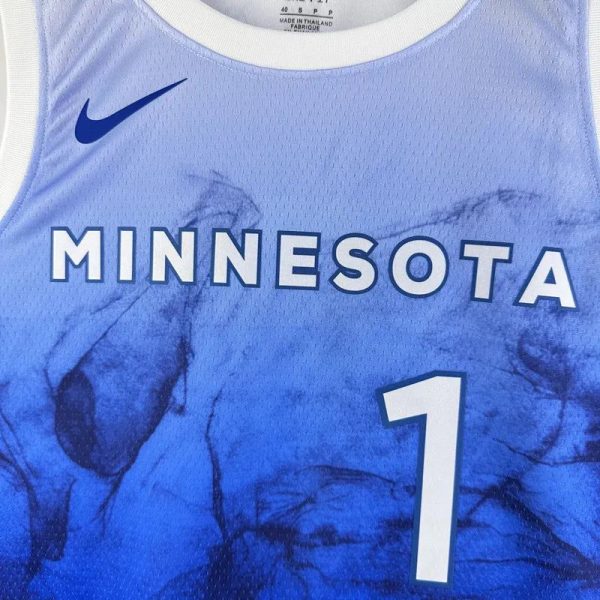 Maillot minnesota anderson 1 towns nba basket