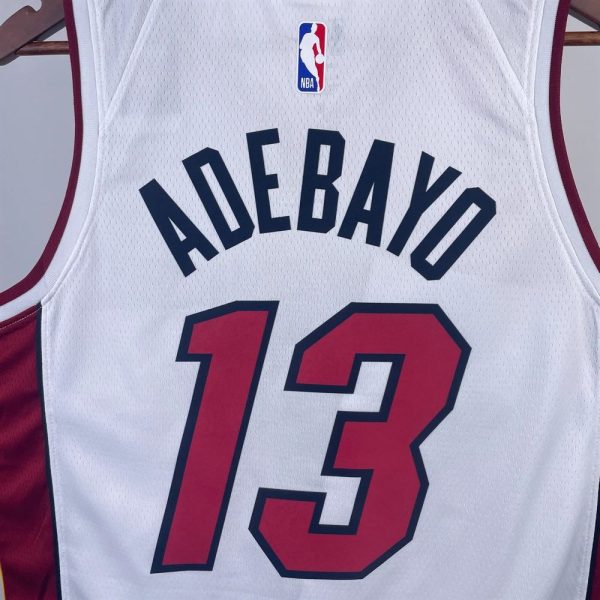 Maillot miami heat 13 adebayo nba basket