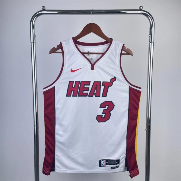 Maillot miami heat 3 wade nba basket