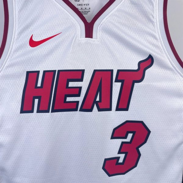 Maillot miami heat 3 wade nba basket