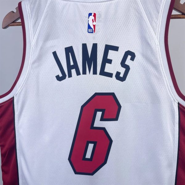 Maillot miami heat 6 james nba basket