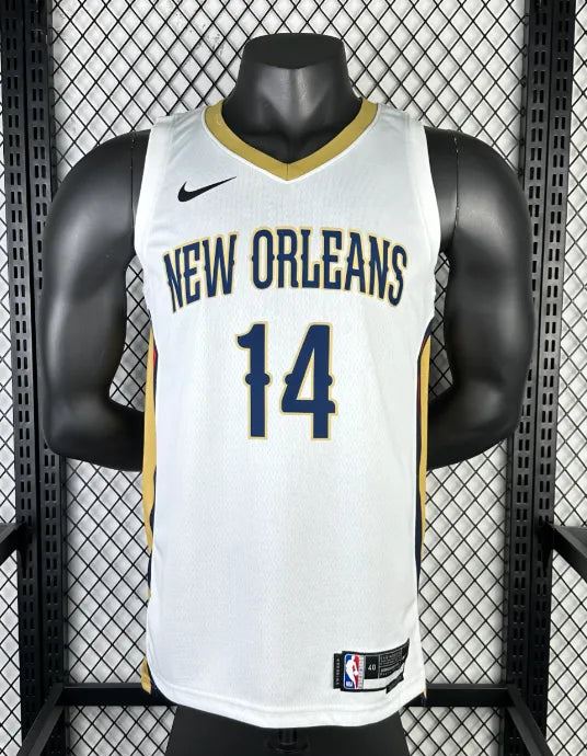 Maillot new orleans pelicans ingram 14 nba basket 2023 2024