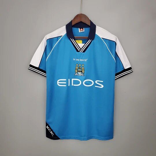 Manchester city maillot rétro 99/01