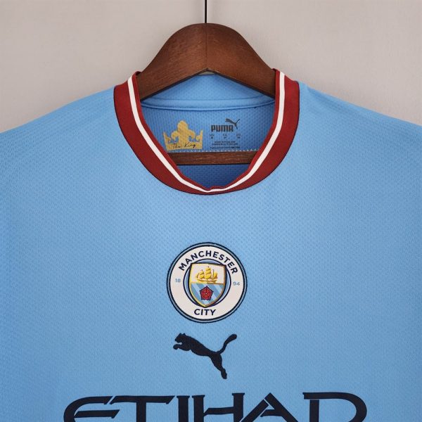 Manchester city  maillot domicile  manche longue 2022/23