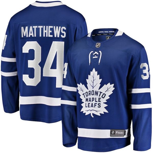 Maillot nfl toronto maple leafs matthews 34