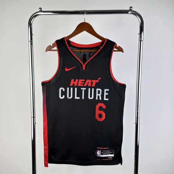 Maillot miami heat james 6 nba basket 2023 2024