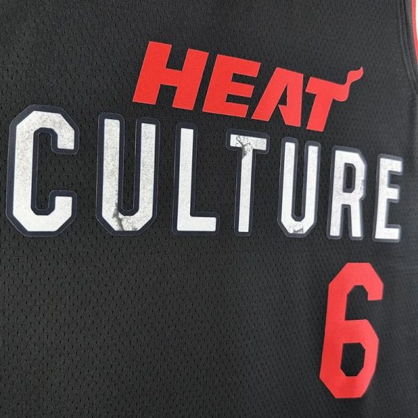 Maillot miami heat james 6 nba basket 2023 2024