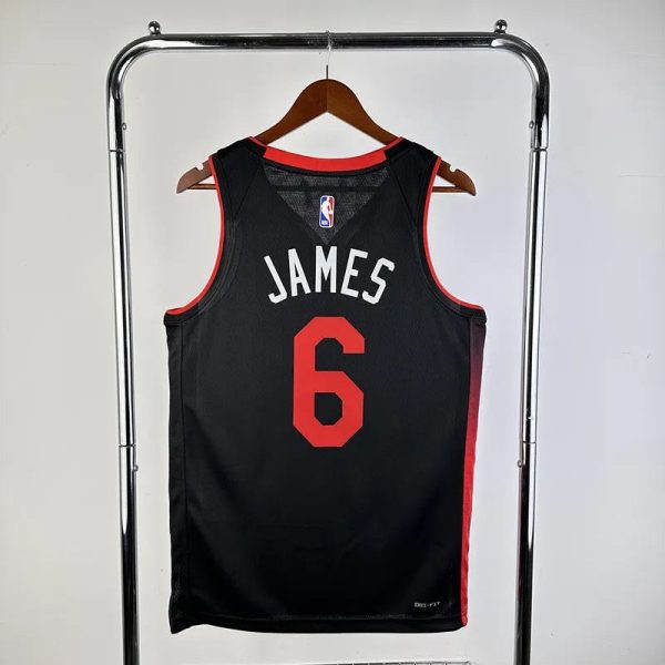 Maillot miami heat james 6 nba basket 2023 2024