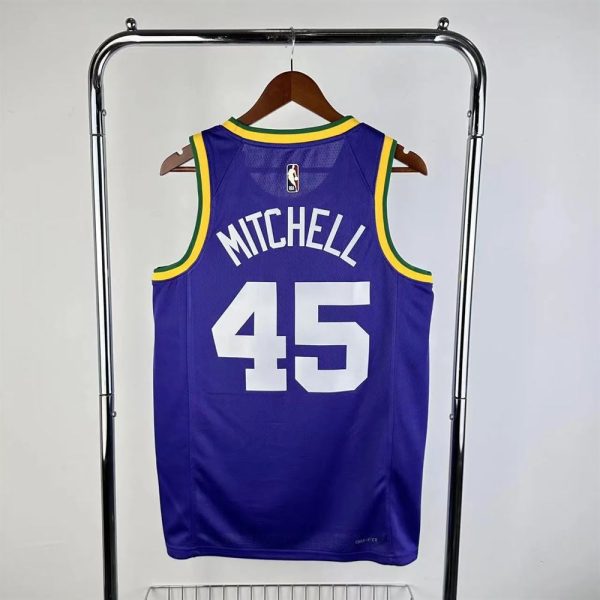 Maillot utah jazz mitchell 45 nba basket 2023 2024