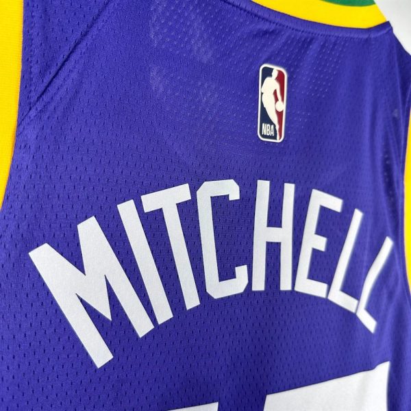 Maillot utah jazz mitchell 45 nba basket 2023 2024