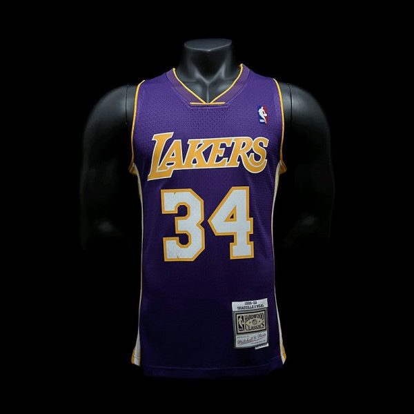 Maillot los angeles lakers  o'neal 34 nba basket