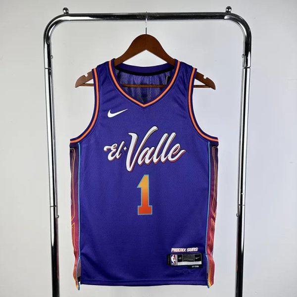 Maillot phoenix suns  booker 1 nba basket 2023 2024