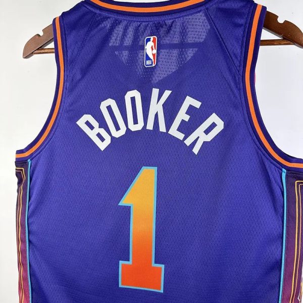 Maillot phoenix suns  booker 1 nba basket 2023 2024