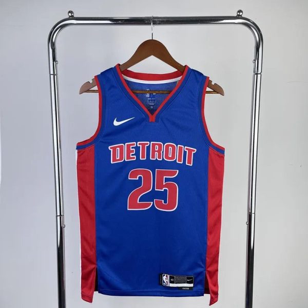 Maillot detroit pistons rose 25 nba basket 2023 2024