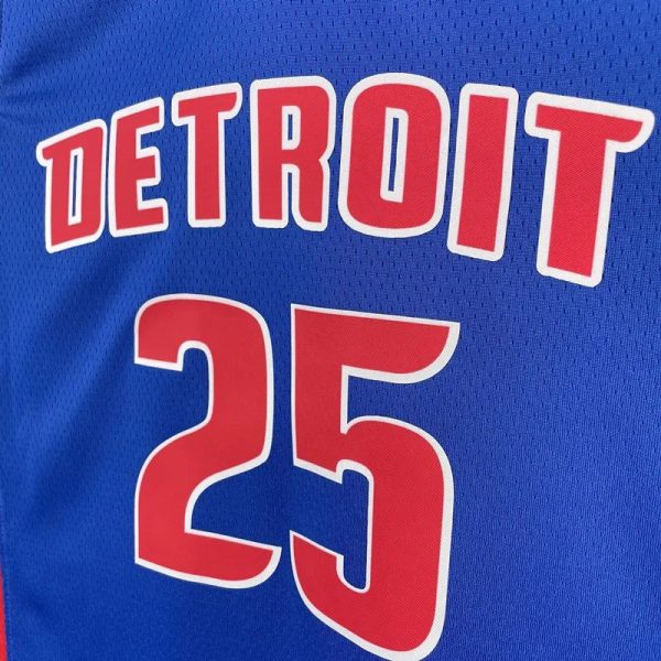 Maillot detroit pistons rose 25 nba basket 2023 2024