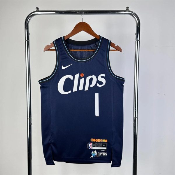 Maillot  los angeles clippers harden 1 nba basket 2023 2024