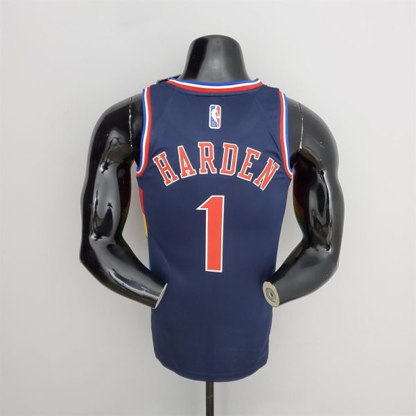 Maillot philadelphia 76ers 1 harden nba basket