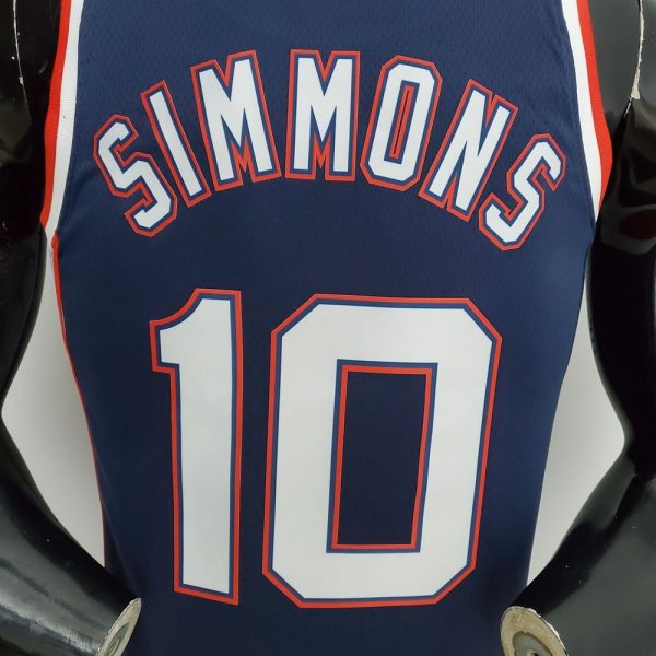 Maillot brooklyn nets  10 simmons nba basket