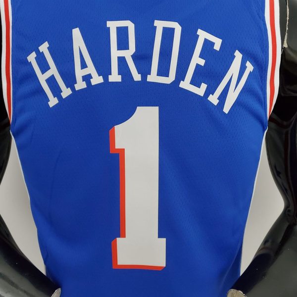 Maillot philadelphia 76ers 1 harden nba basket