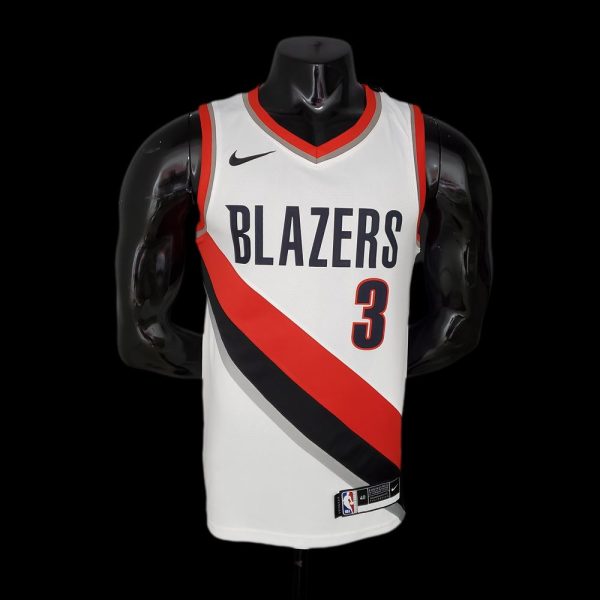 Maillot portland trail 3 mccollum nba basket