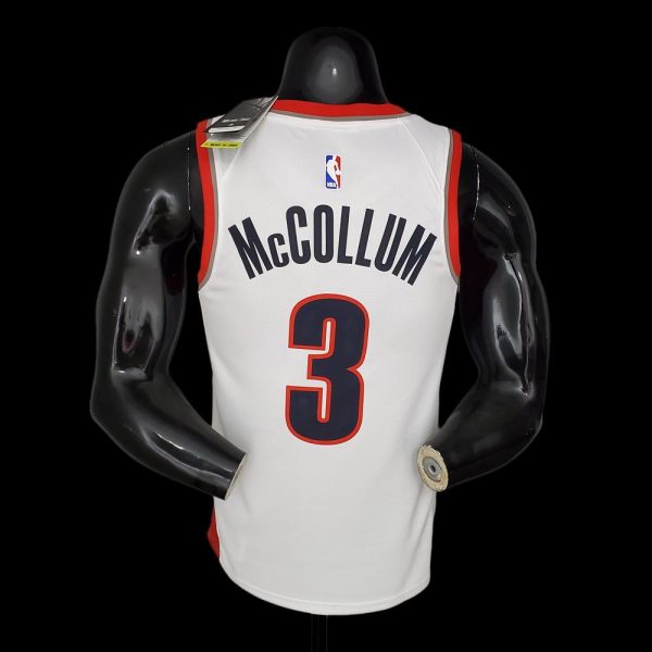 Maillot portland trail 3 mccollum nba basket