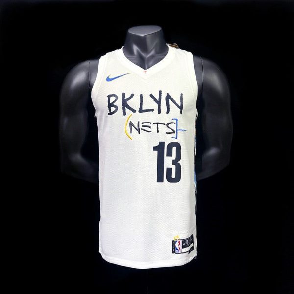 Maillot brooklyn nets harden 13 nba basket