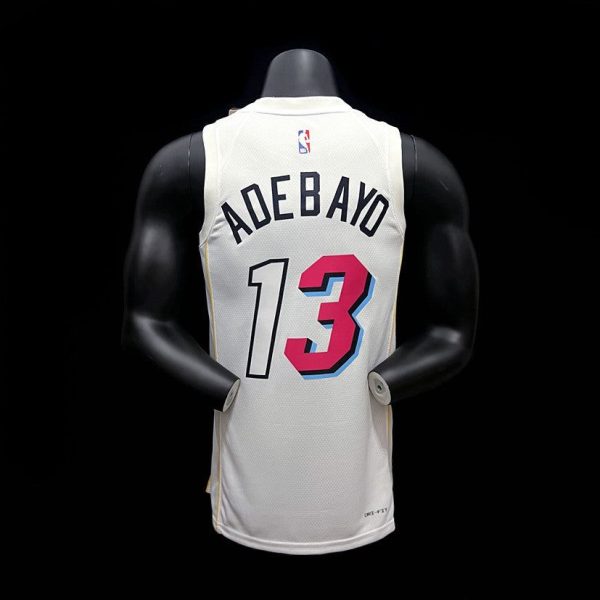 Maillot miami heat 13 adebayo nba basket