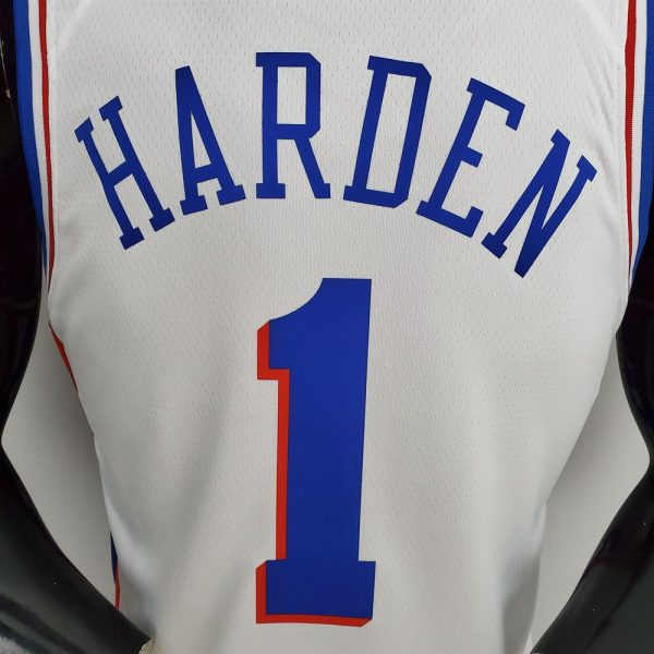 Maillot philadelphia 76ers 1 harden nba basket