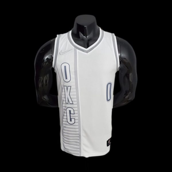 Maillot oklahoma city thunder 0 westbrook nba basket