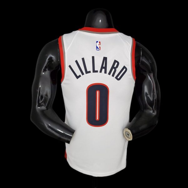 Maillot portland trail 0 lillard nba basket